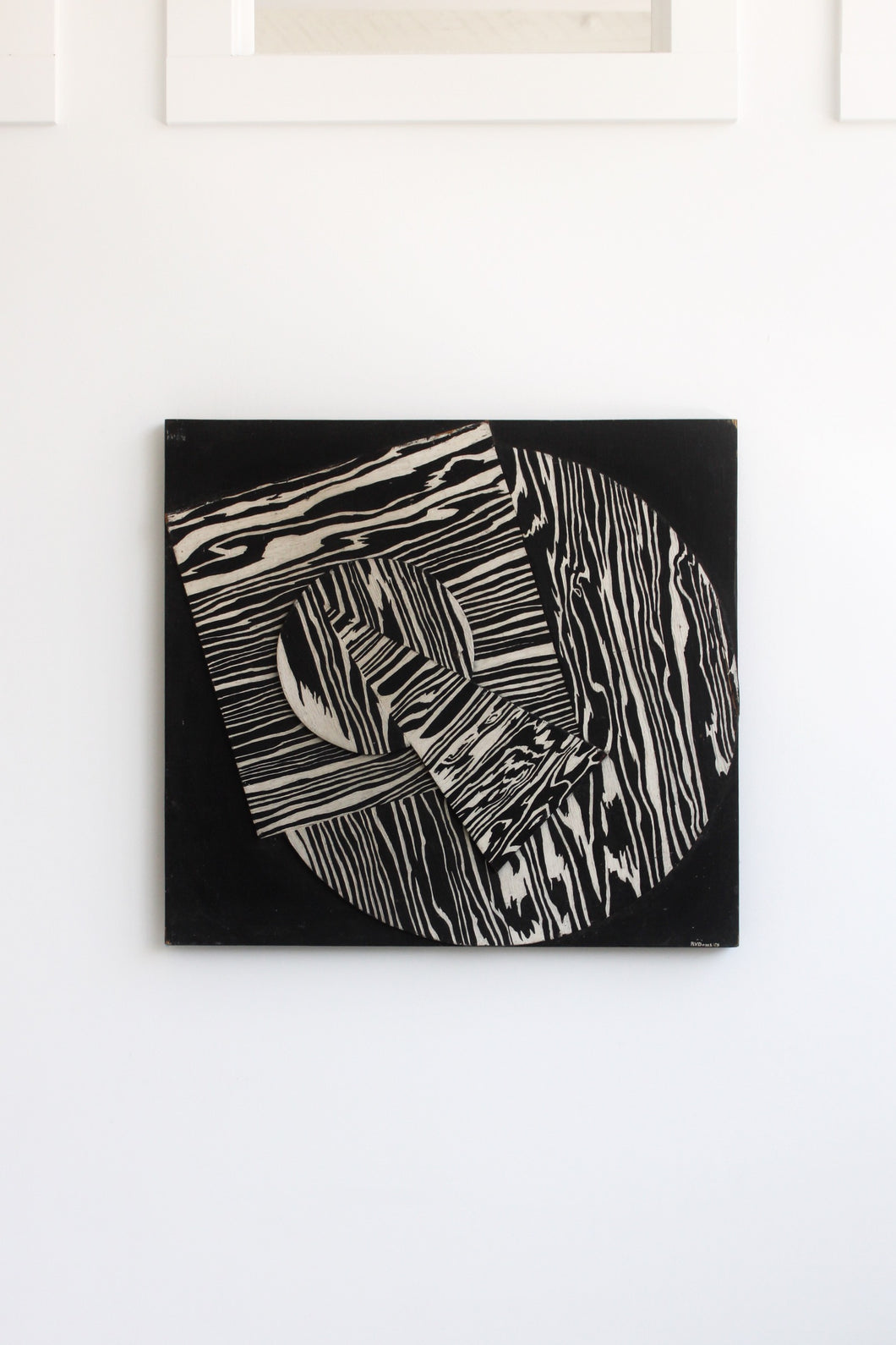Geometrical Abstract Wood Assemblage