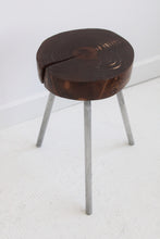 Load image into Gallery viewer, Wood Slab Tripod Stool
