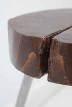Load image into Gallery viewer, Wood Slab Tripod Stool
