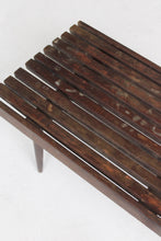 Load image into Gallery viewer, Mid Century Slatted Bench
