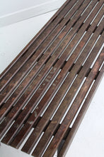 Load image into Gallery viewer, Mid Century Slatted Bench
