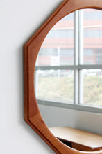 Load image into Gallery viewer, Handmade Teak Octagon Mirror
