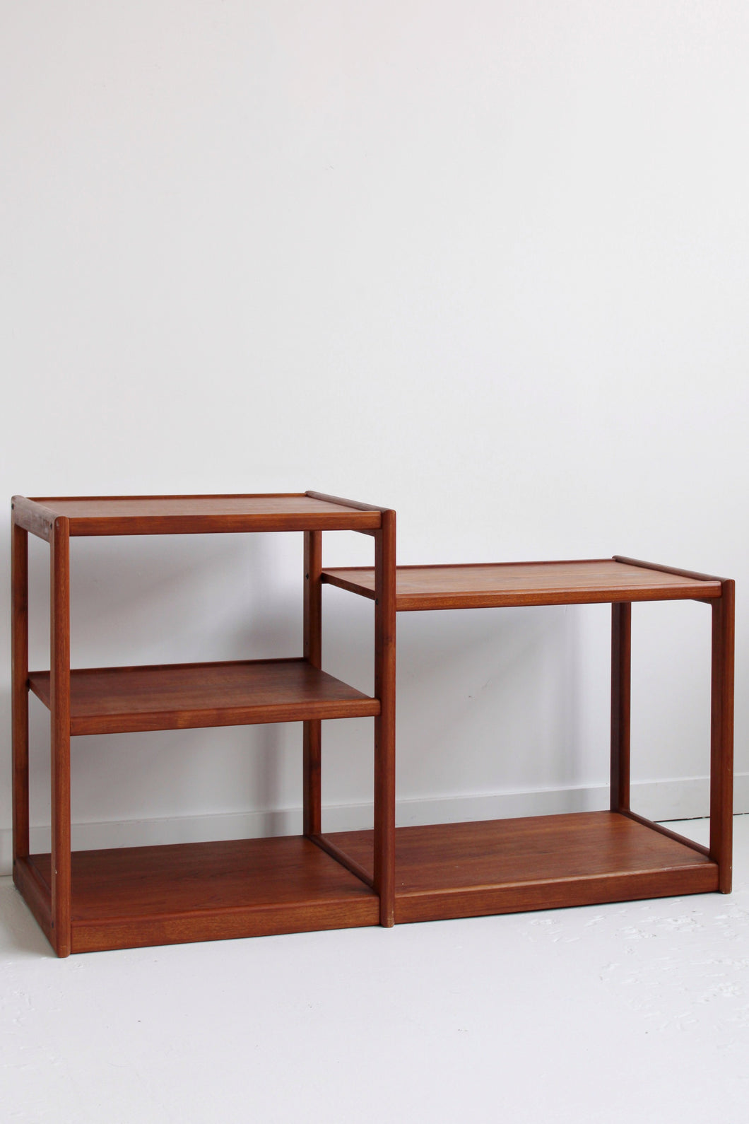 Mid Century Tiered Teak Shelf