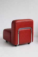 Load image into Gallery viewer, Petite Chubby Red Lounge Chairs
