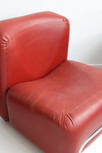 Load image into Gallery viewer, Petite Chubby Red Lounge Chairs
