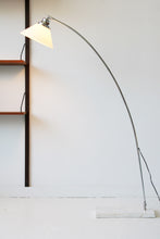 Load image into Gallery viewer, Marble &amp; Glass Arc Lamp
