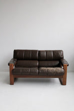 Load image into Gallery viewer, Leather Mid Century Loveseat
