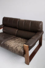 Load image into Gallery viewer, Leather Mid Century Loveseat
