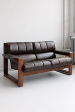 Load image into Gallery viewer, Leather Mid Century Loveseat
