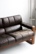 Load image into Gallery viewer, Leather Mid Century Loveseat
