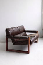 Load image into Gallery viewer, Leather Mid Century Loveseat
