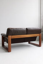 Load image into Gallery viewer, Leather Mid Century Loveseat
