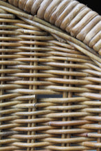 Load image into Gallery viewer, Mid Century Wicker &amp; Iron Hoop Chair
