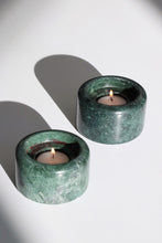 Load image into Gallery viewer, Green Marble Candle Holder - Pair
