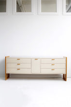 Load image into Gallery viewer, 70&#39;s Laminate &amp; Cane Lowboy Dresser
