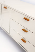 Load image into Gallery viewer, 70&#39;s Laminate &amp; Cane Lowboy Dresser
