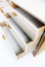 Load image into Gallery viewer, 70&#39;s Laminate &amp; Cane Lowboy Dresser
