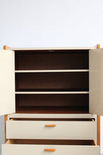 Load image into Gallery viewer, 70&#39;s Laminate &amp; Cane Armoire
