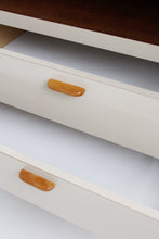 Load image into Gallery viewer, 70&#39;s Laminate &amp; Cane Armoire
