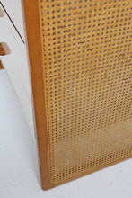 Load image into Gallery viewer, 70&#39;s Laminate &amp; Cane Armoire
