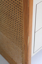 Load image into Gallery viewer, 70&#39;s Laminate &amp; Cane Armoire
