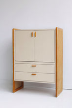 Load image into Gallery viewer, 70&#39;s Laminate &amp; Cane Armoire
