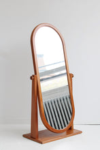 Load image into Gallery viewer, Mid Century Modern Teak Standing Mirror
