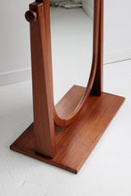 Load image into Gallery viewer, Mid Century Modern Teak Standing Mirror
