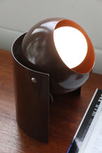 Load image into Gallery viewer, Brown Space Age Eyeball Lamp
