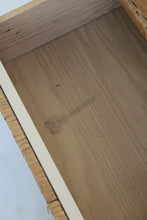 Load image into Gallery viewer, Laminate &amp; Wicker Nightstand
