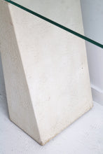Load image into Gallery viewer, Plaster &amp; Glass Console Table
