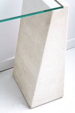 Load image into Gallery viewer, Plaster &amp; Glass Console Table
