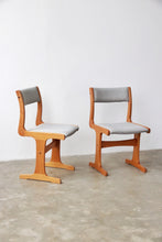 Load image into Gallery viewer, Mid Century Teak Dining Chairs - Pair
