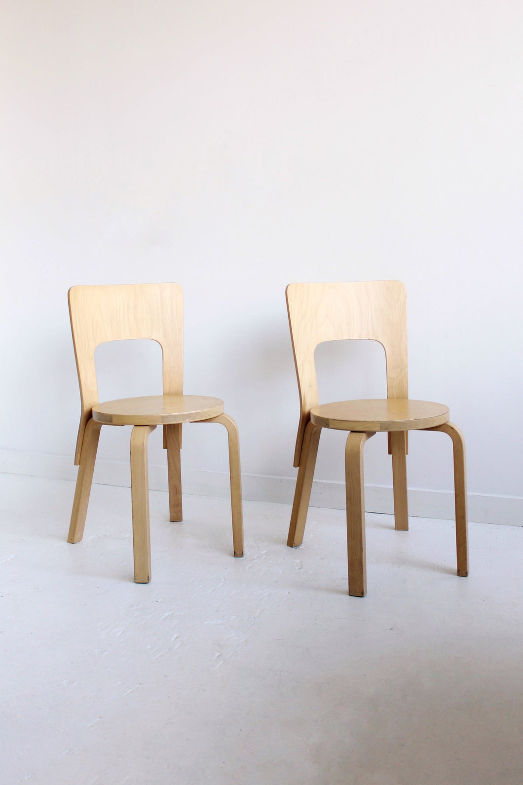 Pair Of Artek 66 Chairs By Alvar Aalto