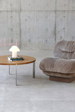 Load image into Gallery viewer, Danish Modern Oak &amp; Aluminum Coffee Table
