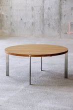 Load image into Gallery viewer, Danish Modern Oak &amp; Aluminum Coffee Table
