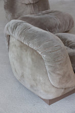 Load image into Gallery viewer, Space Age Suede Lounge Chair By Saporiti Italia
