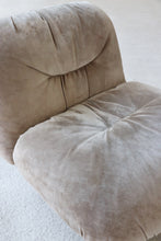 Load image into Gallery viewer, Space Age Suede Lounge Chair By Saporiti Italia
