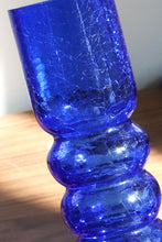 Load image into Gallery viewer, Mid Century Blue Hourglass Vase
