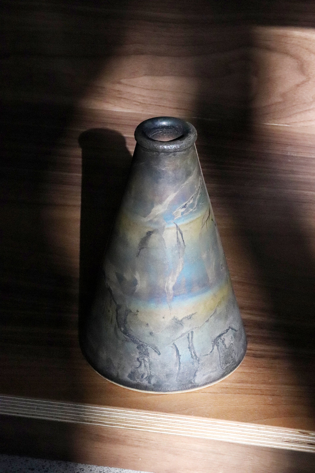 Metalic Handmade Cone Vase