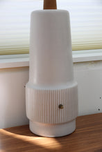 Load image into Gallery viewer, Large Martz Ceramic &amp; Walnut Lamp By Marshall Studios
