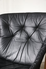 Load image into Gallery viewer, ( RESERVED ) Black Leather Sling Chair
