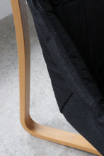 Load image into Gallery viewer, ( RESERVED ) Black Leather Sling Chair
