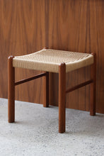 Load image into Gallery viewer, Teak &amp; Paper Cord Stool
