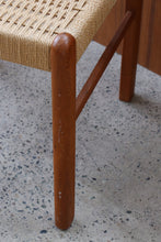 Load image into Gallery viewer, Teak &amp; Paper Cord Stool
