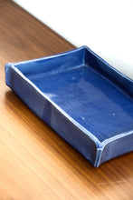Load image into Gallery viewer, Handmade Ceramic Blue Tray

