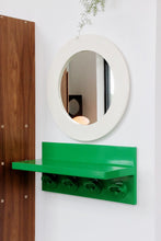 Load image into Gallery viewer, 1970&#39;s Green Plastic Coat Rack Shelf By Kartell
