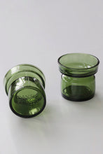 Load image into Gallery viewer, Green Glass Candle Holders By Dansk
