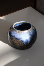 Load image into Gallery viewer, Blue Drip Studio Pottery Vessel

