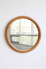 Load image into Gallery viewer, 27&quot; Round Oak Mirror
